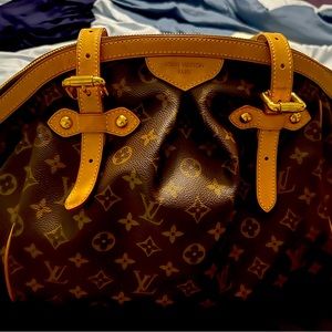 Louis Vuitton Tivoli Handbag Brown Monogram Canvas Women